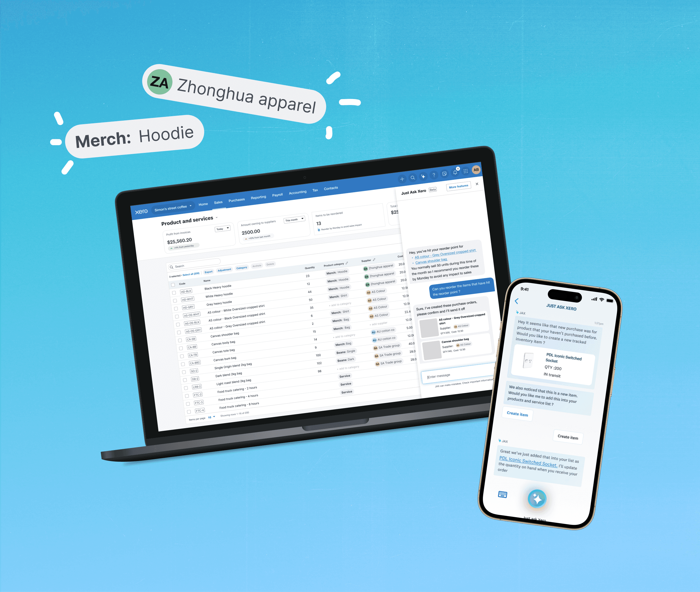 Xero Inventory project preview image.